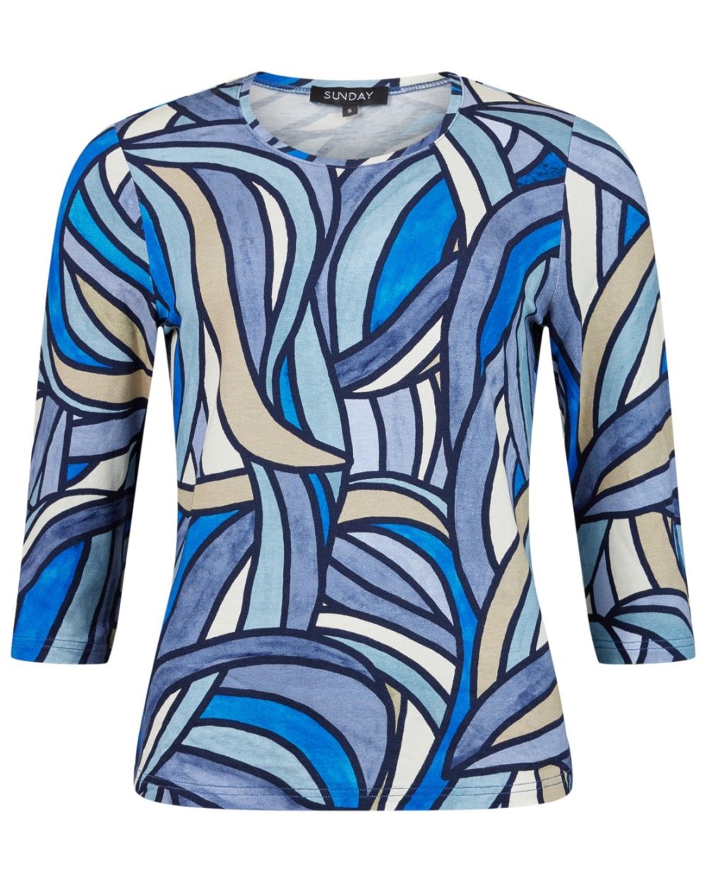Topp 3/4 ärm royal blue