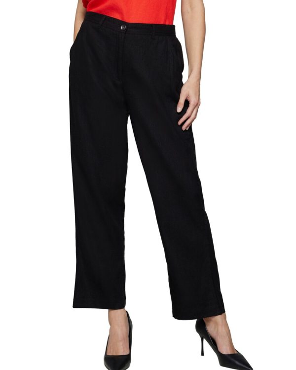 Linnebyxor black