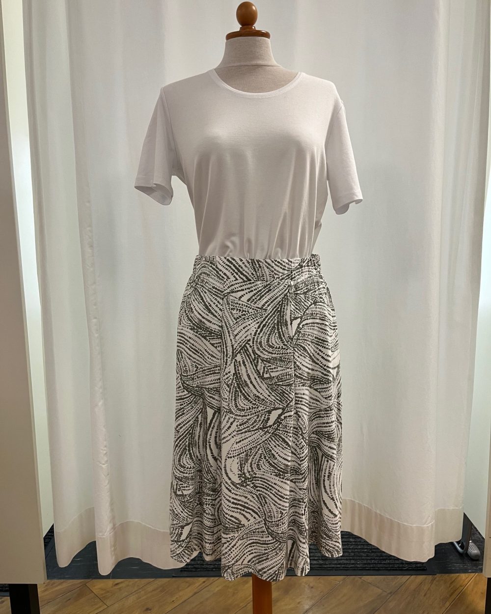 Kjol mönstrad Charcoal Grey