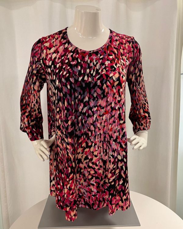 Topp Linnea A-formad Bordeaux