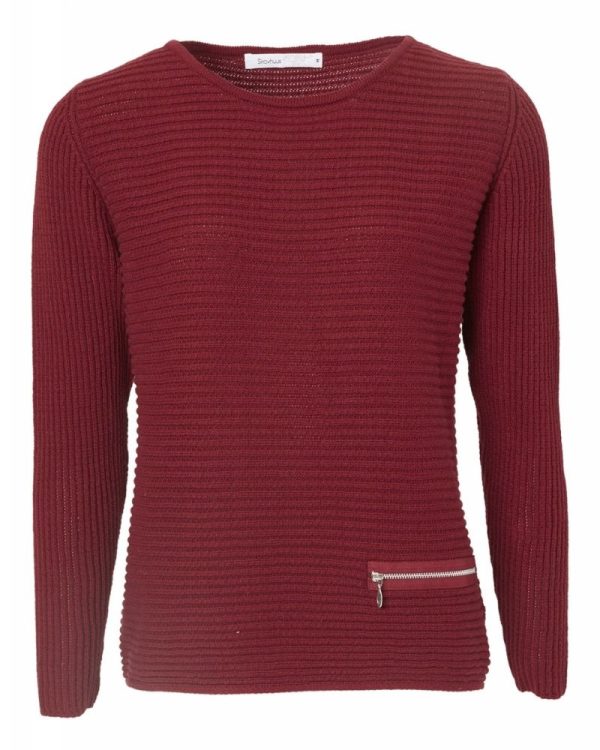 Jumper organic cotton sangria