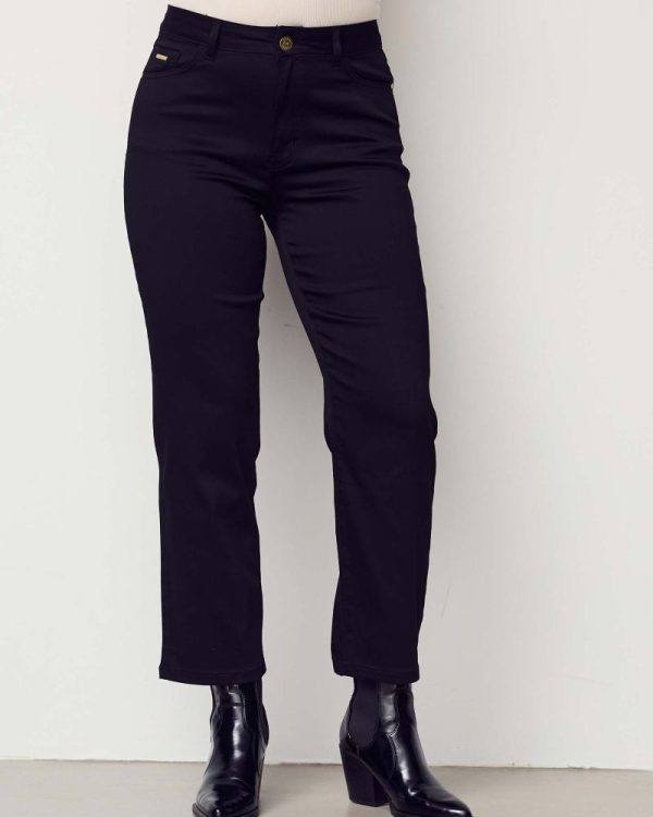 Lido straight jeans Black