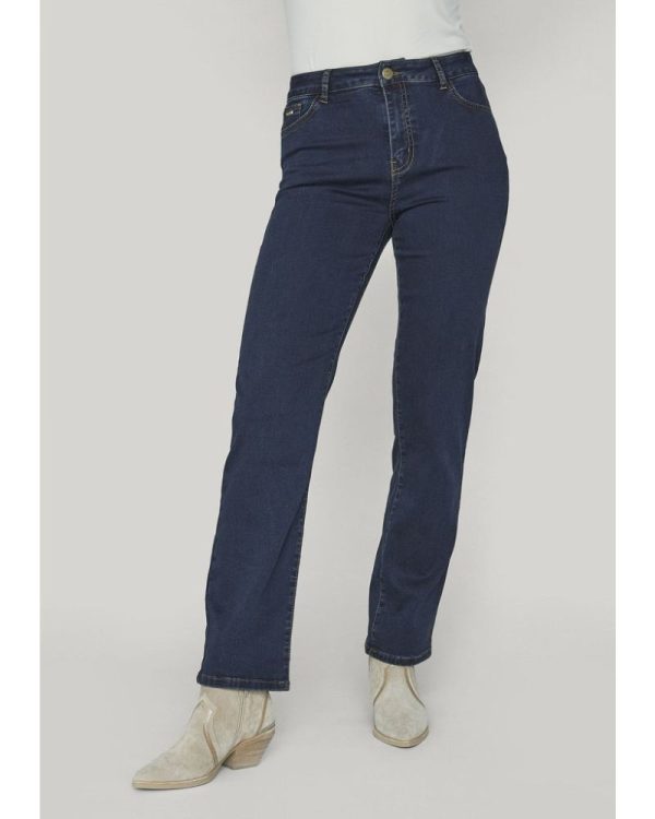 Isay Lido Straight Long Jeans Dark blue