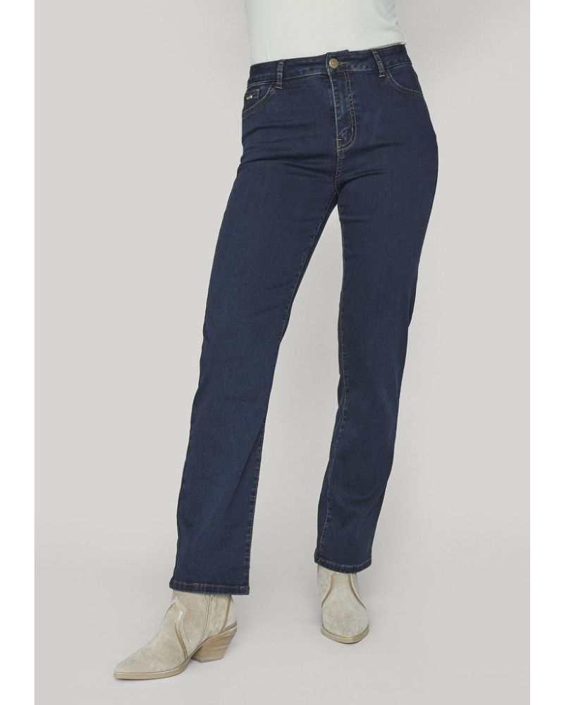 Isay Lido Straight Long Jeans Dark blue