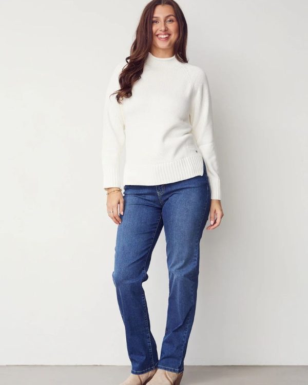 Isay Lido Straight Long Jeans Denim Wash