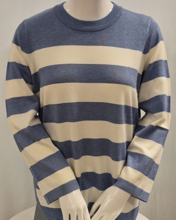 Pullover randig Blå