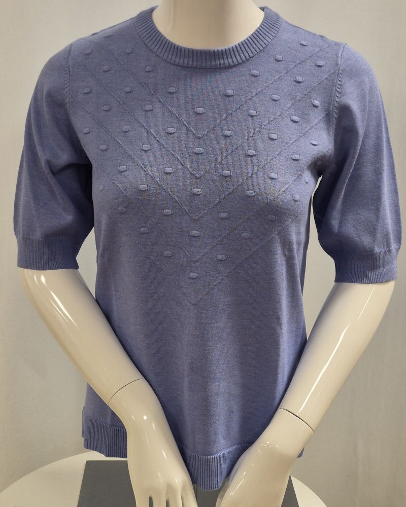 Kortärmad Pullover Himmelsblå