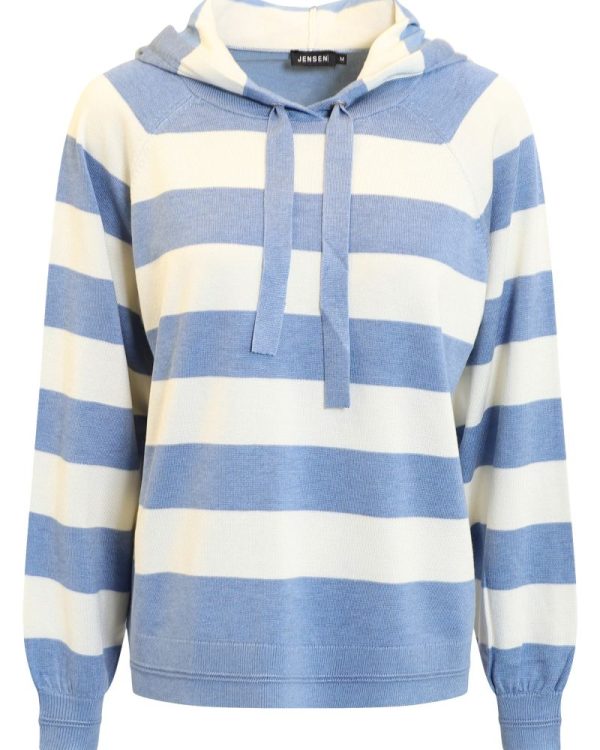 Tunnstickad huvtröja