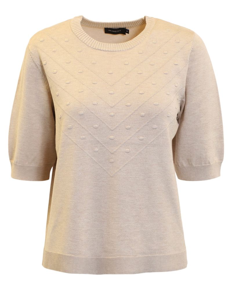 Kortärmad Pullover Sand