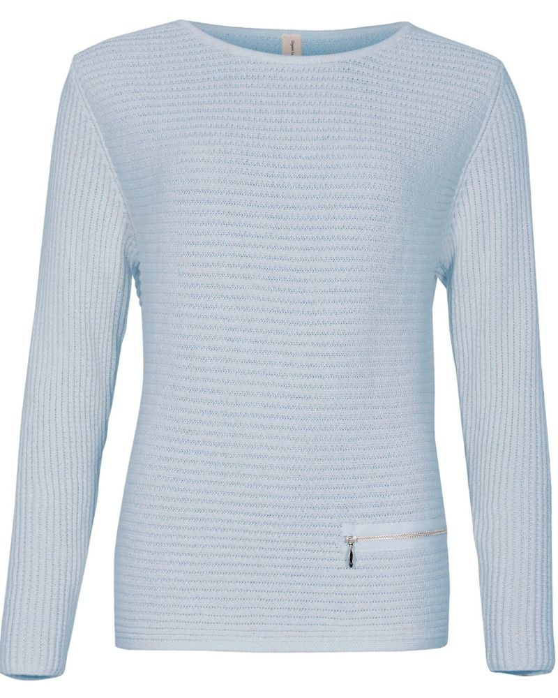 Jumper organic cotton Pale blue - Bild 3