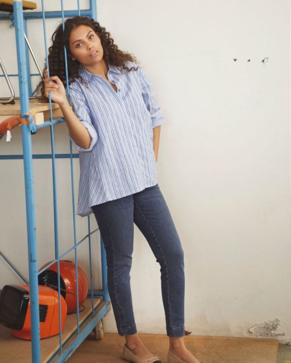 Randig bomullsskjorta Bellis