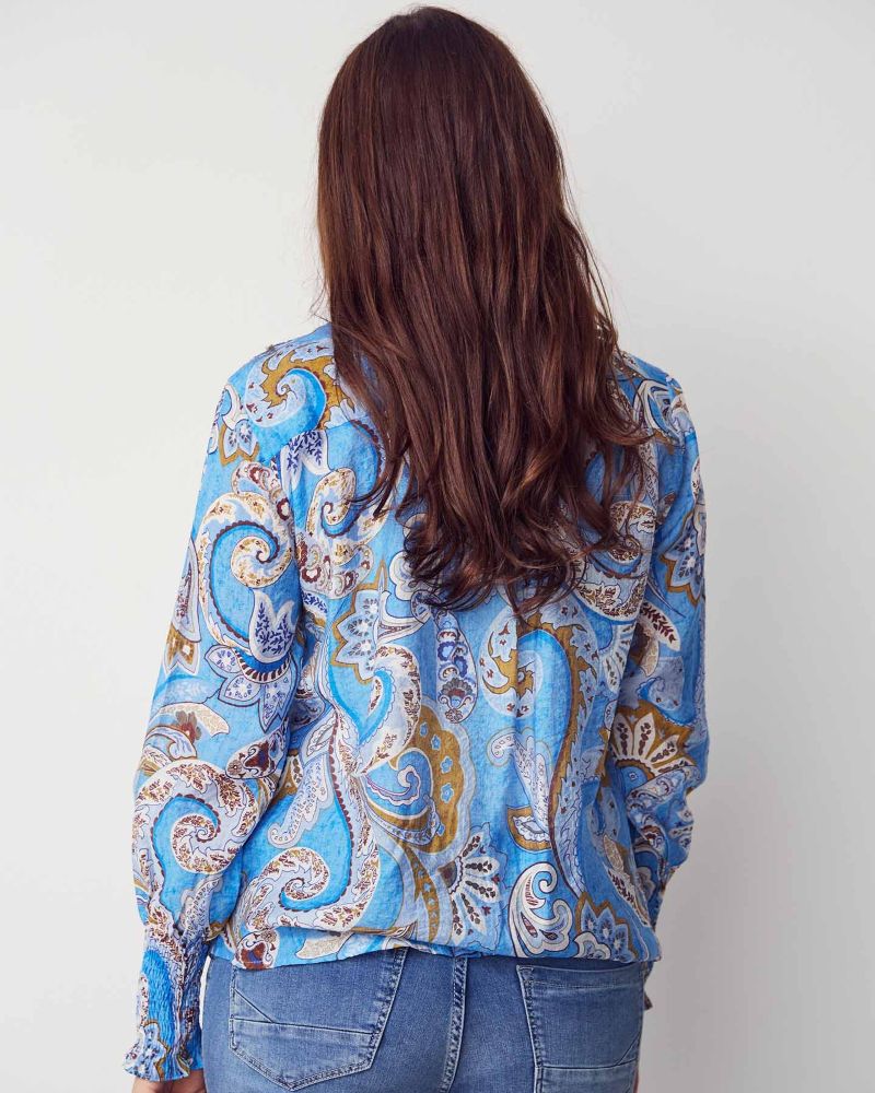 Lotta smock blus Blå - Bild 2