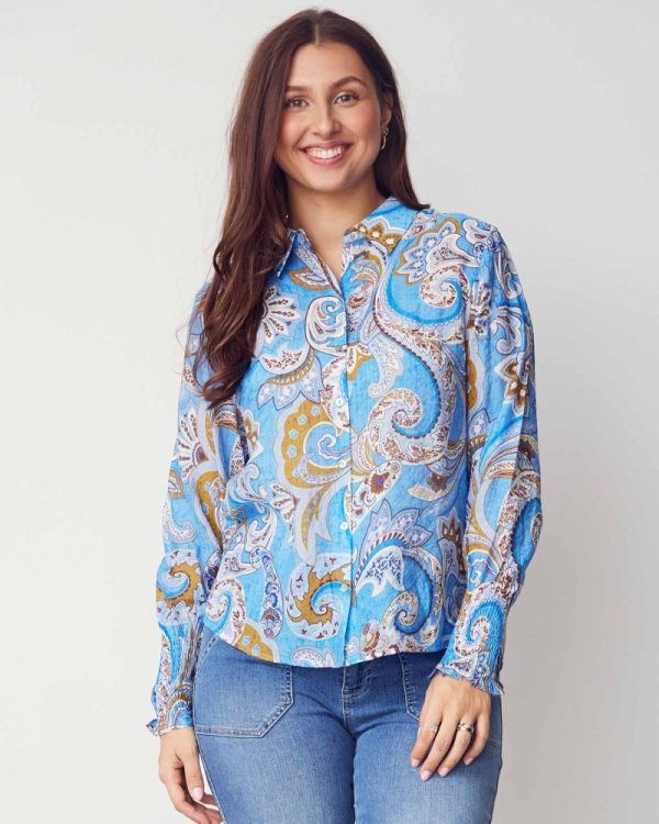 Lotta smock blus Blå