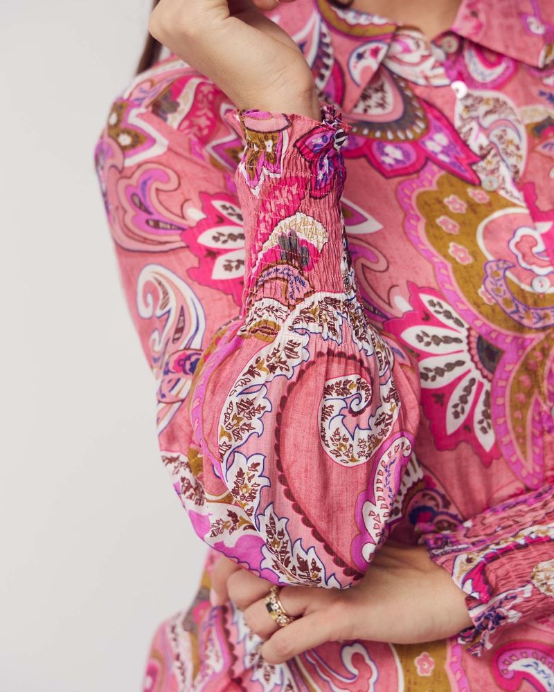 Lotta smock blus Rosa - Bild 2