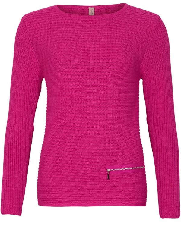 Jumper organic cotton cerise