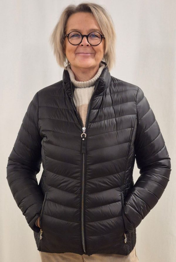 Lättdunsjacka Svart