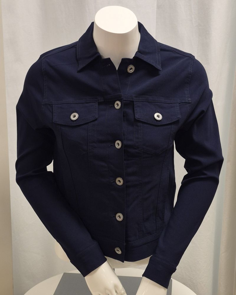 Jeansjacka Viskos SUN marinblå