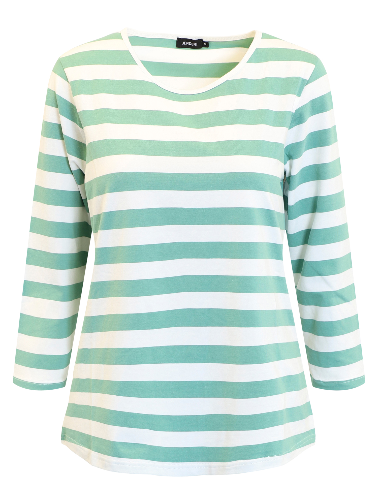 T-shirt 3/4 ärm randig Marinblå - Bild 3