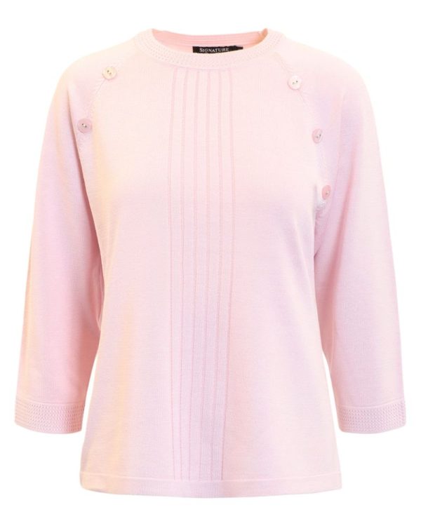 Pullover 3/4 ärm Rosa