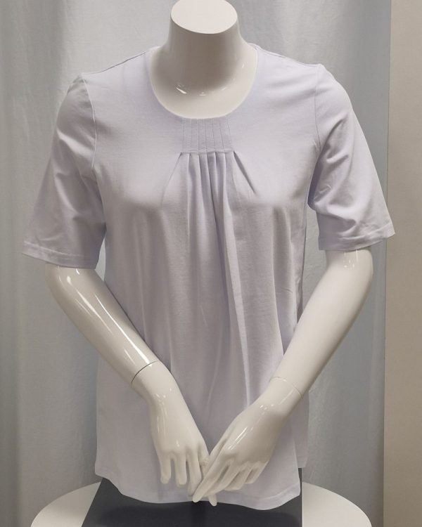 Topp med motveck Vit