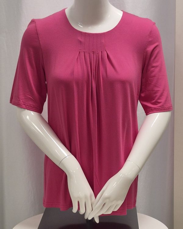 Topp med motveck Cerise