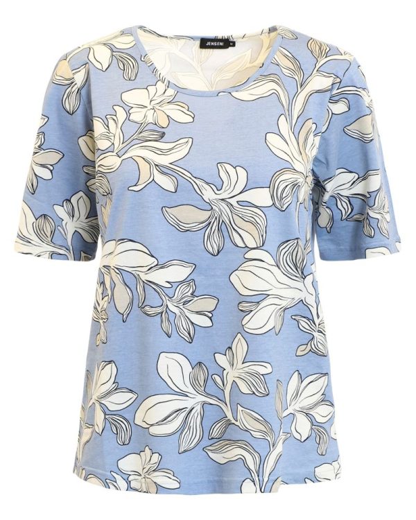 Bomullstopp Blomma Blå