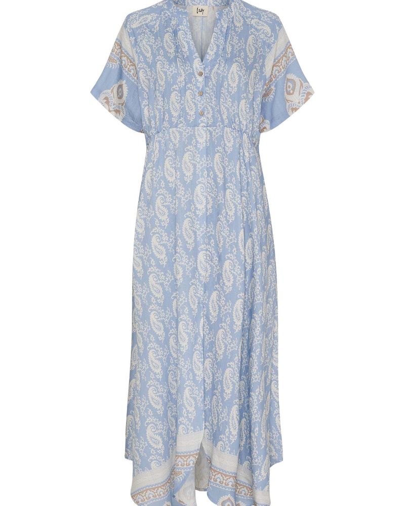 Klänning Paisely blå