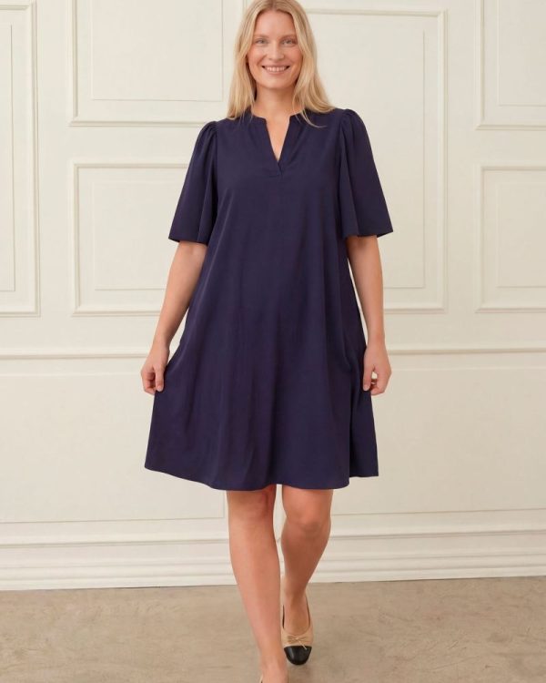 Sigga klänning Marinblå