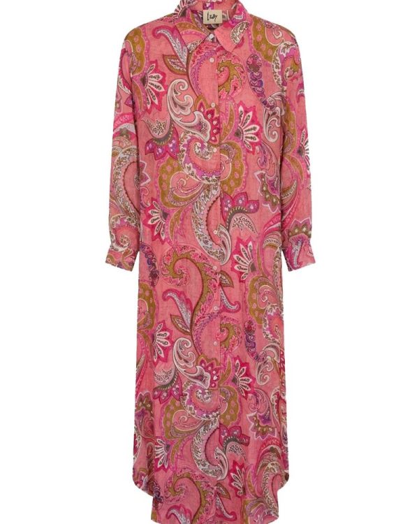 Lotta skjortklänning Rosa