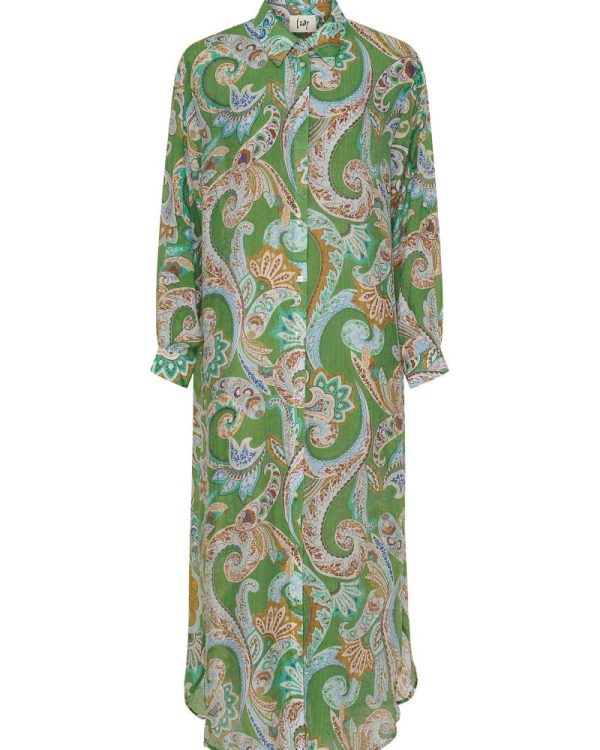 Lotta skjortklänning Grön