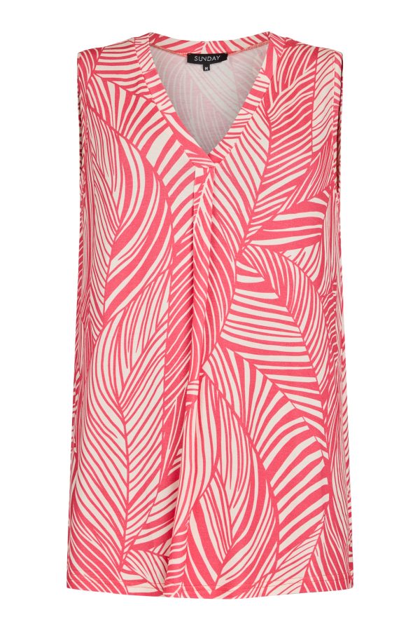 Tunika utan ärm Persika