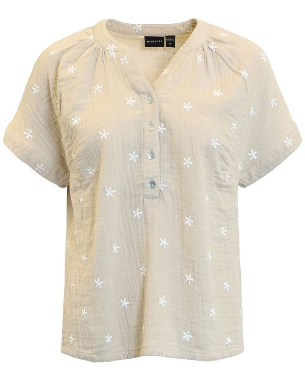 Blus i 100% Bomull Sand