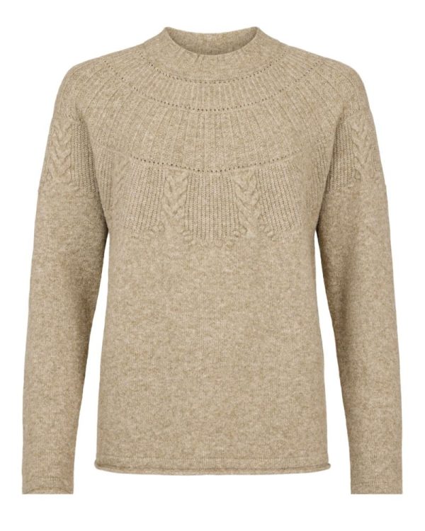 Pullover rundfläta