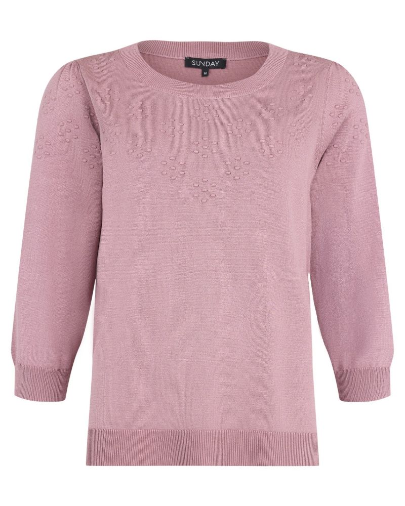 Pullover 3/4 ärm Rose - Bild 2