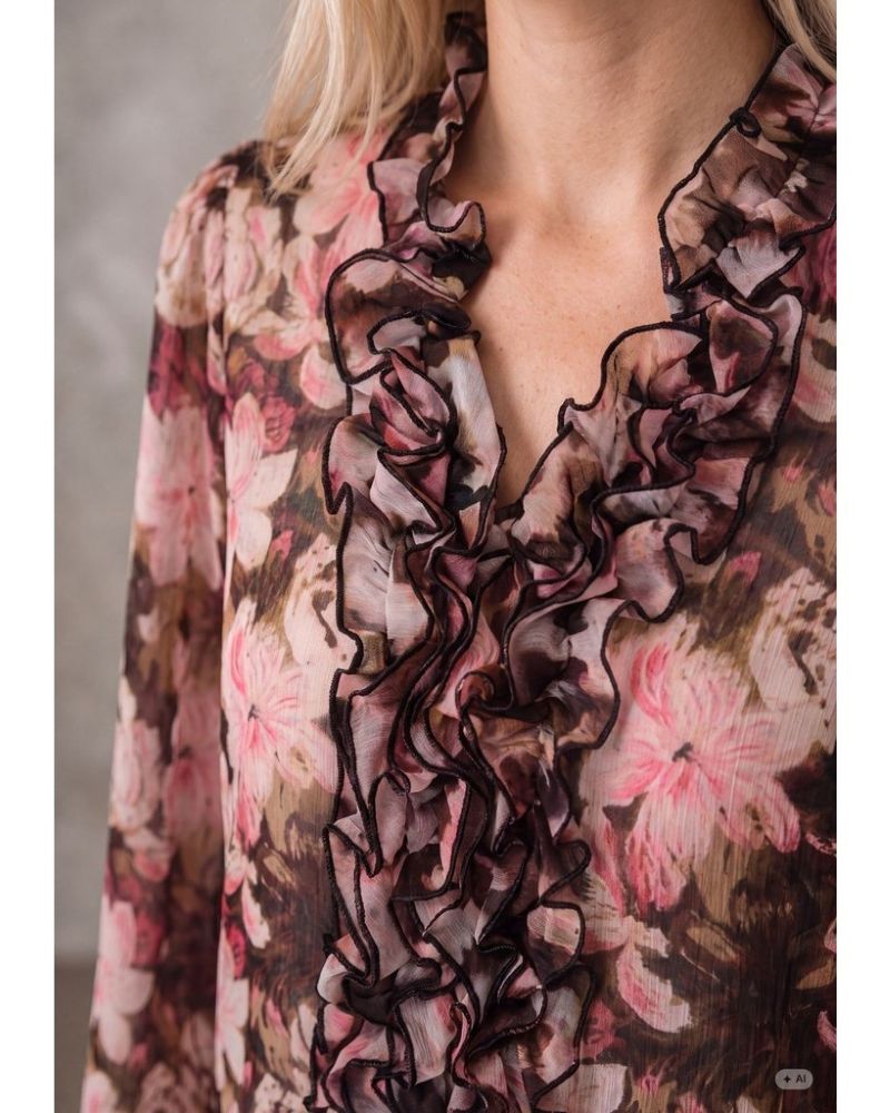 Vibse Ruffle Blouse Rosa - Bild 3