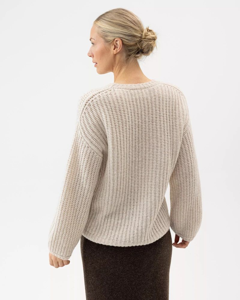 Holebrook Cajsa Sweater Relaxed Crew Sandshell - Bild 3