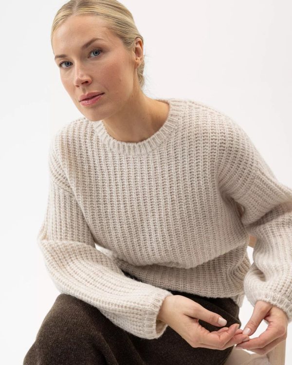 Holebrook Cajsa Sweater Relaxed Crew Sandshell