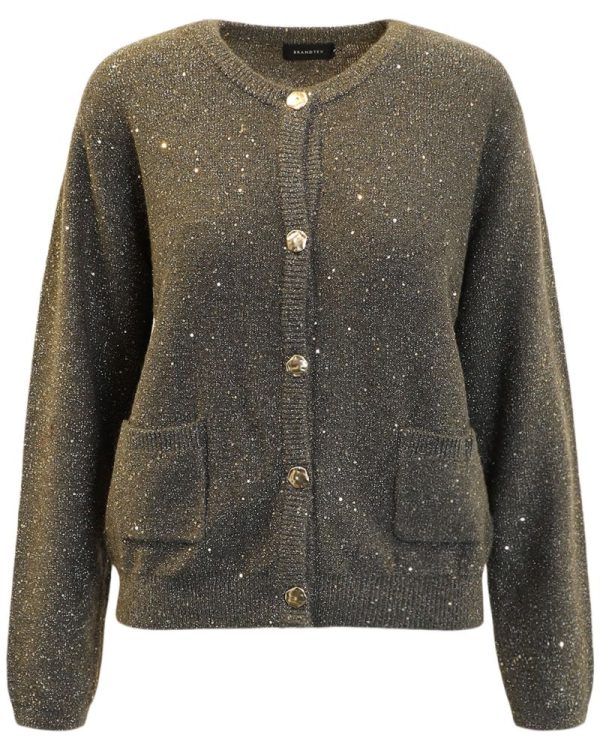 Grön glitter Cardigan