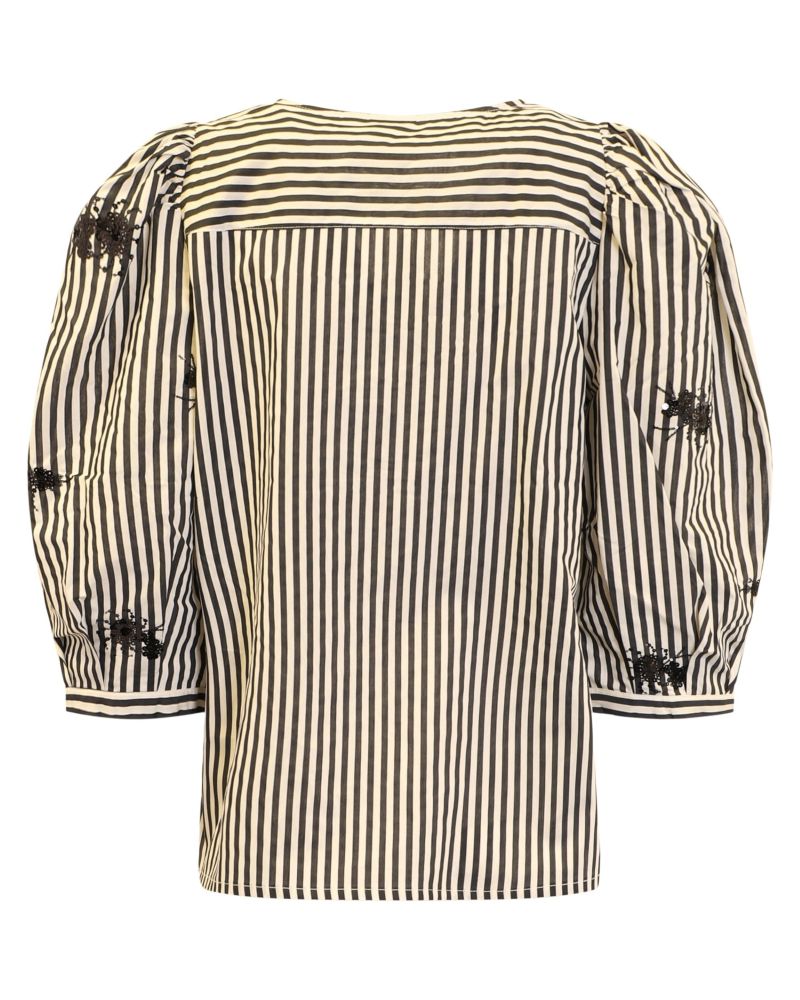 Randig blus med puff - Bild 2